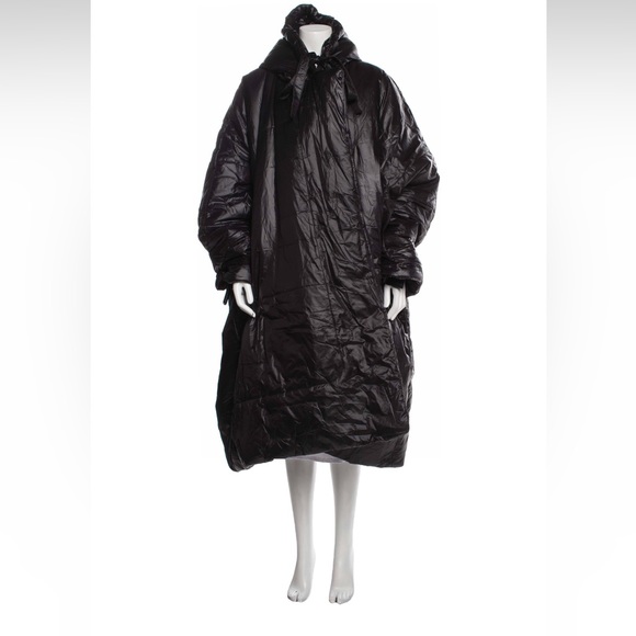 Black Norma Kamali sleeping bag coat - Picture 4 of 6